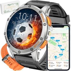 Zegarek Komunijny SMARTWATCH-GPS- GRAVITY GT24-4 SR/BK/OG. Zegarki smartwatch Gravity, bez wzorów. Za 453.56 zł.