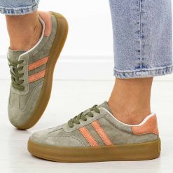 Khaki skórzane półbuty damskie Filippo Dp6764/25. Brązowe półbuty damskie Filippo, na jesień, bez wzorów, z jeansu, eleganckie, bez obcasa, na płaskiej podeszwie, bez zapięcia. Za 219.00 zł.