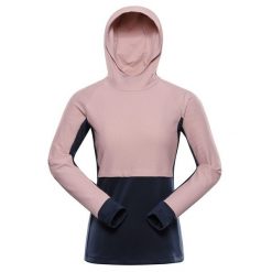 Bluza damska sportowa szybkoschnąca z kapturem Alpine Pro Feza. Czerwone bluzy damskie Alpine Pro, l, bez wzorów, z elastanu, klasyczne, bez ramiączek, z kapturem. Za 359.00 zł.