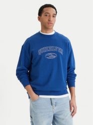 Quiksilver Bluza New Iconic EQYFT05206 Niebieski Oversize. Niebieskie bluzy męskie Quiksilver, l, bez wzorów, z bawełny, bez ramiączek, bez kaptura. Za 279.99 zł.