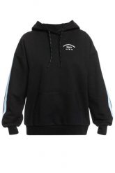 Bluza sportowa damska Roxy Music Feels Better. Czarne bluzy damskie Roxy, l, bez wzorów, z bawełny, sportowe, bez ramiączek, bez kaptura. Za 146.49 zł.