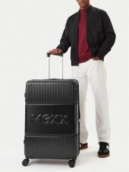 MEXX Walizka duża CEO-MEXX-039-L-BLACK Czarny. Czarne walizki męskie Mexx, bez wzorów, z tworzywa sztucznego, duże. Za 399.99 zł.