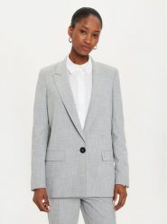 Marella Marynarka Ferrara 2423046031 Szary Regular Fit. Szare marynarki i żakiety damskie Marella, bez wzorów, z wiskozy, bez kołnierzyka, bez ramiączek. Za 699.99 zł.