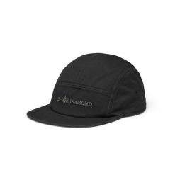 Czapka 5-panelowa Black Diamond Camper. Czarne czapki damskie Black Diamond, bez wzorów, sportowe. Za 203.50 zł.