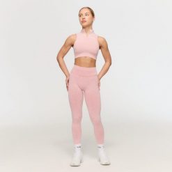 Legginsy damskie fitness bezszwowe Fierce. Czerwone legginsy damskie GYMBEAM, xs, bez wzorów, z elastanu, z podwyższonym stanem, na fitness i siłownię. Za 110.90 zł.