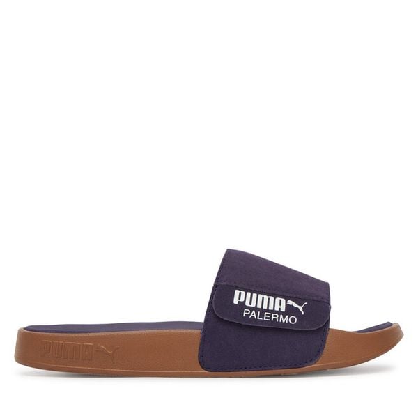 Klapki Puma. Niebieskie klapki damskie Puma, bez wzorów, bez obcasa, bez zapięcia. Za 196.99 zł.