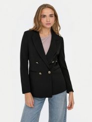 ONLY Marynarka Astrid 15294709 Czarny Slim Fit. Czarne marynarki i żakiety damskie ONLY, bez wzorów, z syntetyku, bez kołnierzyka, bez ramiączek. Za 229.99 zł.