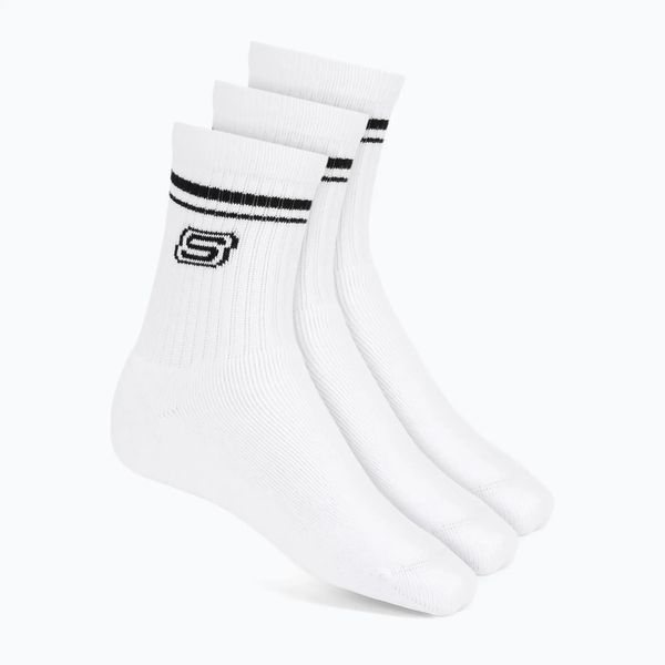 Skarpety SKECHERS Full Terry Low Crew. Białe skarpetki damskie Skechers, bez wzorów, z bawełny. Za 77.99 zł.