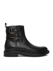 MEXX Botki CEO-MX/042C-WI16 Czarny. Czarne botki damskie Mexx, bez wzorów, ze skóry, bez obcasa, na płaskiej podeszwie, bez zapięcia. Za 239.99 zł.