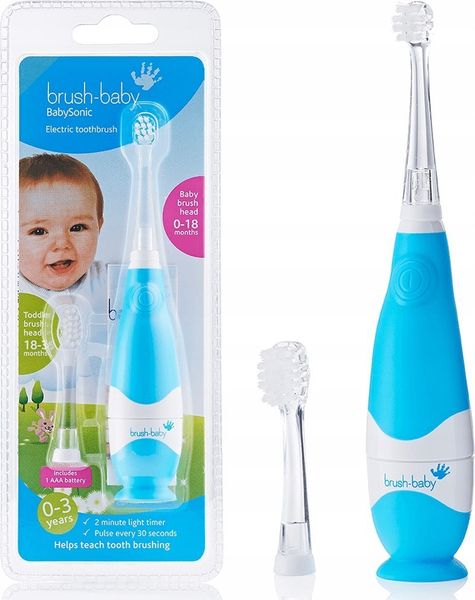 Szczoteczka BabySonic Niebieska. Niebieskie szczoteczki elektryczne NoName. Za 59.03 zł.