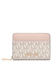 MICHAEL Michael Kors Portfel Jet Set 32T4GJ6Z5B Kremowy. Białe portfele damskie MICHAEL Michael Kors, ze skóry. Za 519.99 zł.