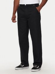 Converse Spodnie materiałowe M Converse Woven Pant 10026010-A02 Czarny Relaxed Fit. Czarne spodnie materiałowe męskie Converse, bez wzorów, z bawełny. W wyprzedaży za 219.99 zł.