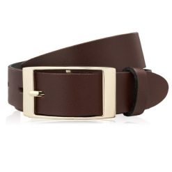 Pasek damski 90 cm brązowy PAOLO PERUZZI PG-02-BRZ-90. Brązowe paski damskie Paolo Peruzzi, bez wzorów, z jeansu. Za 49.00 zł.