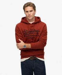 Superdry Outdoor Co Relaxed Hoodie – bluza z kapturem w kroju relaxed. Brązowe bluzy damskie Superdry, s, bez wzorów, z bawełny, vintage, bez ramiączek, z kapturem. Za 452.40 zł.