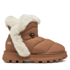 Śniegowce Steve Madden. Brązowe śniegowce damskie Steve Madden, bez zapięcia. Za 669.99 zł.