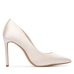 Szpilki Aldo. Białe szpilki damskie Aldo, bez wzorów, bez obcasa, na szpilce, bez zapięcia. Za 379.99 zł.