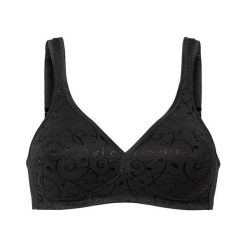 Triumph Biustonosz Elegant Cotton czarny female czarny 75B. Czarne bielizna sportowa damska Triumph, bez wzorów, z bawełny. Za 139.00 zł.