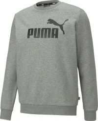 Puma Bluza męska PUMA ESS BIG LOGO CREW FL MEDIUM GRAY HEATHER XL. Brązowe bluzy męskie Puma, m, bez wzorów, bez ramiączek, bez kaptura. Za 165.66 zł.