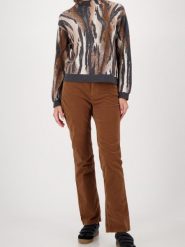 Monari Damski sweter z cienkiej dzianiny - Ciao Bella Kobiety drobna dzianina brązowy|szary|beżowy wzorzysty, 38. Brązowe swetry nierozpinane damskie Monari, bez wzorów, z dzianiny, bez kołnierzyka, bez ramiączek. Za 649.95 zł.