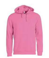 Clique Basic Hoody bluza z kapturem unisex – bright pink. Czerwone bluzy damskie CLIQUE, m, bez wzorów, z bawełny, bez ramiączek, z kapturem. Za 171.78 zł.