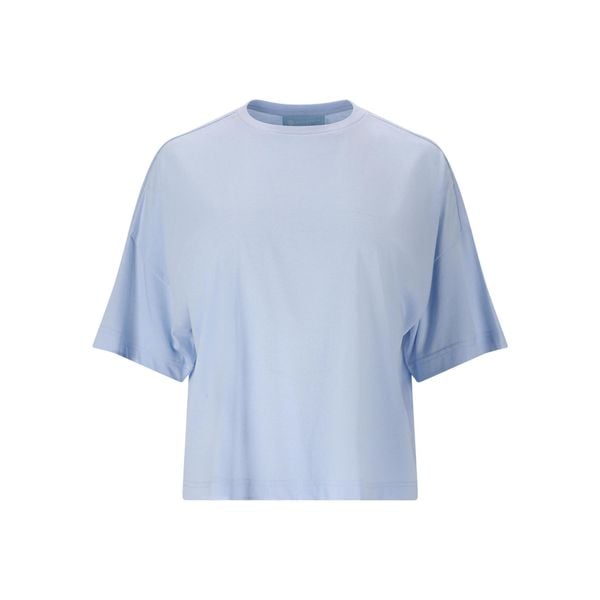 Koszulka damska Athlecia Reynolds. Niebieskie bluzki damskie Athlecia, bez wzorów, sportowe, bez kołnierzyka, bez ramiączek. Za 138.00 zł.