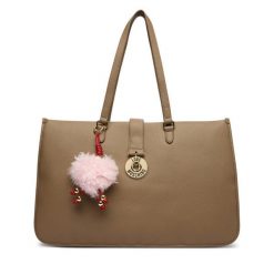 Torebka LOVE MOSCHINO. Brązowe shopperki damskie Love Moschino, bez wzorów, bez dodatków. Za 1,139.00 zł.