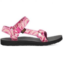 Buty do chodzenia damskie Teva Zappy. Czerwone obuwie trekkingowe damskie Teva, z materiału, bez zapięcia. Za 417.00 zł.