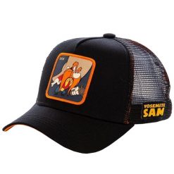 Czapka z daszkiem Capslab Looney Tunes Yosemite Sam Trucker CL/LOO/1/SAM1. Czarne czapki damskie CapsLab, bez wzorów. Za 124.00 zł.