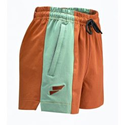 Spodenki boulderingowe dla kobiet. Brązowe szorty damskie FELSENFEST, bez wzorów, z elastanu, sportowe. Za 219.99 zł.