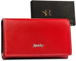 Portfel skórzany Rovicky czerwony R-RD-21-GCL Red-. Czerwone portfele damskie ROVICKY. Za 95.99 zł.