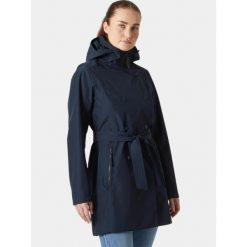 Płaszcz Przeciwdeszczowy Damski Helly Hansen Welsey II Trench. Niebieskie płaszcze damskie Helly Hansen, bez wzorów, eleganckie, bez kołnierzyka, bez kaptura. W wyprzedaży za 727.20 zł.