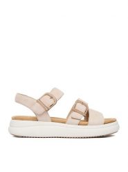 Remonte Sandały CEO-D0L50-60 Beżowy. Brązowe sandały damskie Remonte, bez wzorów, ze skóry, bez obcasa, na płaskiej podeszwie, bez zapięcia. Za 389.99 zł.