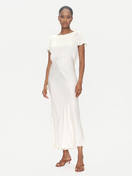 ViCOLO Sukienka wieczorowa TD0767 Écru Regular Fit. Sukienki damskie ViCOLO, l, bez wzorów, z wiskozy, wizytowe, bez kołnierzyka, bez ramiączek. Za 189.99 zł.