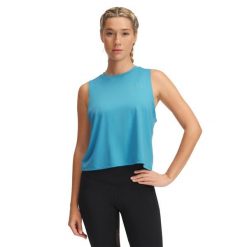 Damski tank top Under Armour Vanish Energy. Niebieskie topy damskie Under Armour, bez wzorów, sportowe, bez kołnierzyka, bez ramiączek. Za 170.20 zł.