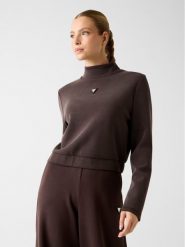 Guess Bluza V4YQ05 KCAY2 Brązowy Regular Fit. Brązowe bluzy damskie Guess, m, z aplikacjami, z syntetyku, bez ramiączek, bez kaptura. Za 329.99 zł.