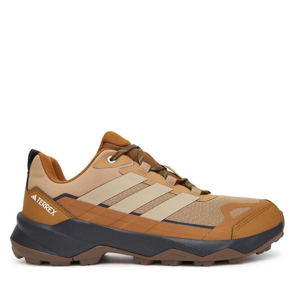 Trekkingi adidas. Brązowe buty zimowe męskie Adidas, bez wzorów, bez obcasa, bez zapięcia. Za 439.99 zł.