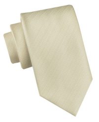 Klasyczny Krawat Męski - Chattier - Kolor Ecru. Krawaty i muchy Chattier, bez wzorów, z tkaniny, eleganckie. Za 49.00 zł.