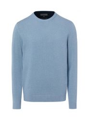 Finshley & Harding sweter z dzianiny z dodatkiem kaszmiru Mężczyźni Bawełna niebieski, XL. Niebieskie swetry męskie Finshley & Harding, m, bez wzorów, z bawełny, eleganckie, bez kołnierzyka, bez ramiączek. Za 299.95 zł.
