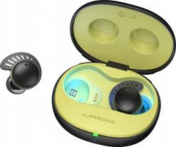 Słuchawki LG LG Electronics TONE Free Fit DTF7Q (black/yellow, USB-C, Bluetooth, ANC). Czarne słuchawki bezprzewodowe LG. Za 741.46 zł.