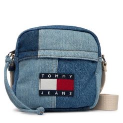 Saszetka Tommy Jeans. Niebieskie saszetki i nerki męskie Tommy Jeans, bez wzorów, z denimu. Za 409.99 zł.