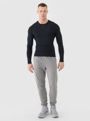 4F Spodnie treningowe szybkoschnące męskie - szare XL. Szare spodnie sportowe męskie 4F, m, bez wzorów, z dresówki, na fitness i siłownię. Za 179.99 zł.