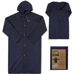 Kurtka Peleryna Przeciwdeszczowa HI-TEC RAICOAT. Niebieskie kurtki sportowe damskie Hi-tec, m, bez wzorów, bez ramiączek, bez kaptura, trekkingowe. Za 24.99 zł.