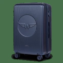 Walizka duża Wings Swallow 3.0 BLUE 28". Niebieskie walizki damskie Wings, bez wzorów, z kauczuku, duże. Za 269.90 zł.