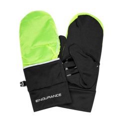 Rękawiczki do biegania Endurance Silverton Run Mittens. Brązowe rękawiczki damskie Endurance, bez wzorów. Za 89.99 zł.