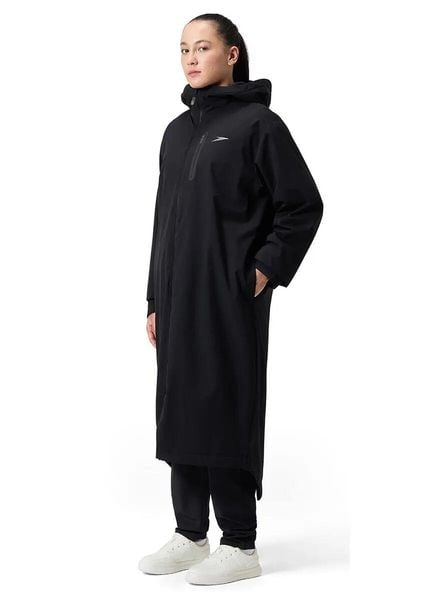 Parka Speedo Pro Vanquisher. Czarne parki damskie Speedo, l, bez wzorów, z materiału, z kapturem. Za 776.35 zł.