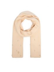 Guess Szalik AW5636 VIS03 Beżowy jasny. Brązowe rękawiczki damskie Guess, z aplikacjami. Za 234.99 zł.