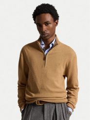 Polo Ralph Lauren Sweter 710876756505 Beżowy ciemny Regular Fit. Brązowe swetry męskie Polo Ralph Lauren, m, bez wzorów, z wełny, bez kołnierzyka, bez ramiączek. Za 1,018.99 zł.
