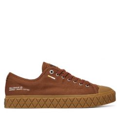 Trampki Palladium. Brązowe trampki męskie Palladium, bez wzorów, bez zapięcia. Za 379.99 zł.