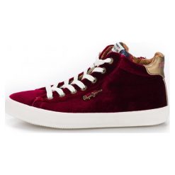 Pepe Jeans Damskie tenisówki PLS30768_aw18 36 burgund. Czerwone trampki i tenisówki damskie Pepe Jeans, bez wzorów, z jeansu, bez zapięcia. W wyprzedaży za 273.00 zł.