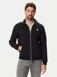 Guess Bluza M6BQ52 K6169 Czarny Slim Fit. Czarne bluzy męskie Guess, m, z aplikacjami, z bawełny, bez ramiączek, bez kaptura. Za 369.99 zł.